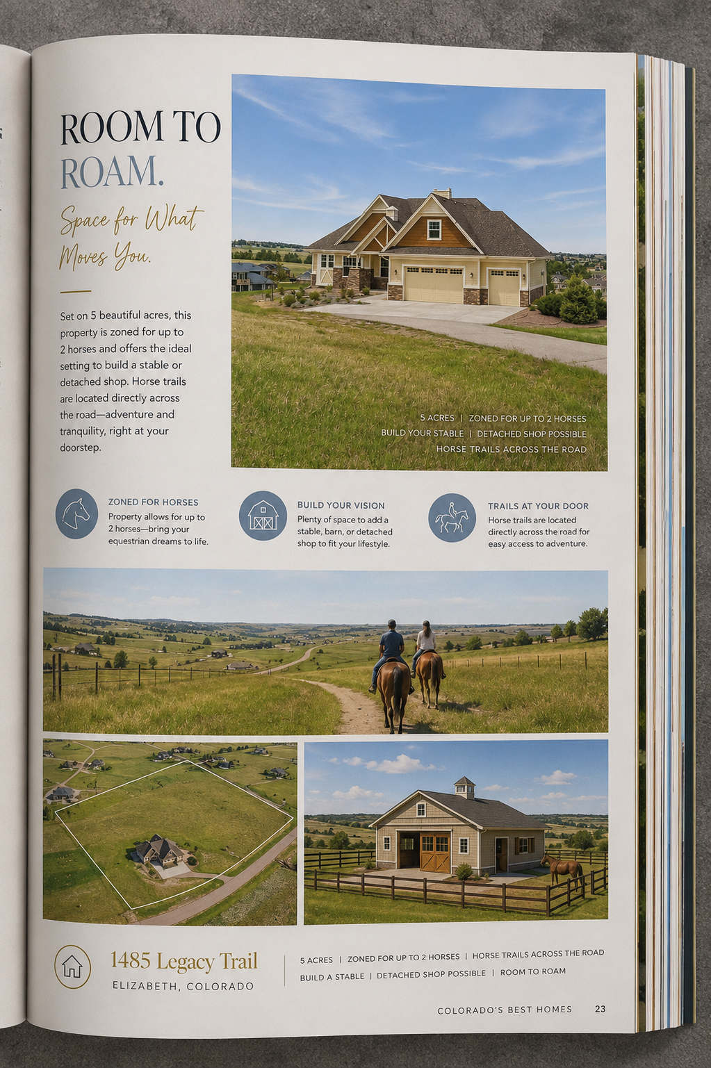 Luxury magazine treatment — supplied AI-enhanced marketing example